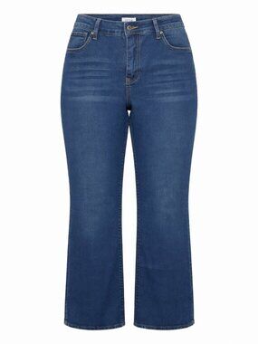 Bleu Women's Jeans Size 14 Blue Denim Bootcut Cotton Blend